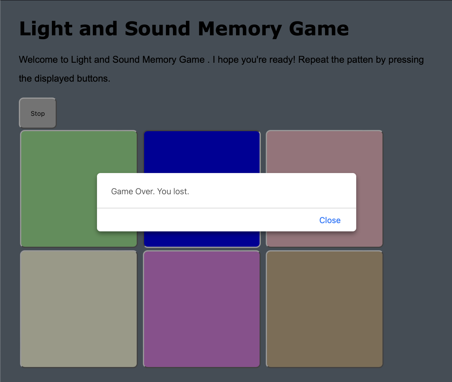 Memory Game Screenshot 3